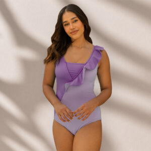 Blossom Bliss Swimsuit in the colour purple/lavender sold only in Mayoh