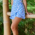 Blue Cloud Twister Skort
