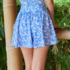⁦Blue Cloud Twister Skort⁩ - الصورة ⁦2⁩