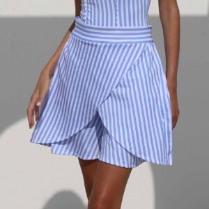 Marina Stripe Long Skort